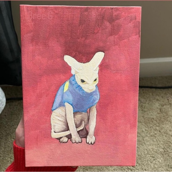 NEW ‘MAD SPYNX IN A SWEATER’ MEME CAT ART PRINT - Picture 8 of 16